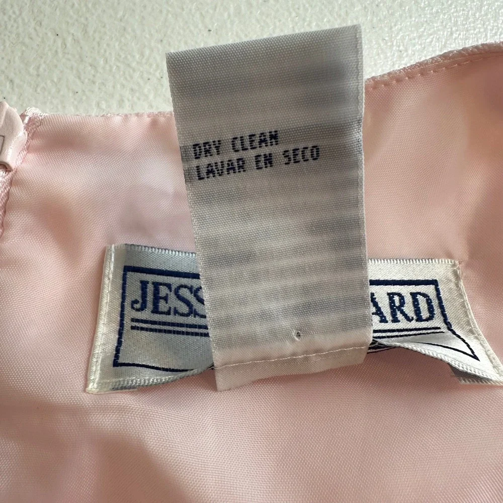 Jessica Howard Petite Pink 2 Piece Dress Jacket Set Size 6P Career Church READ
